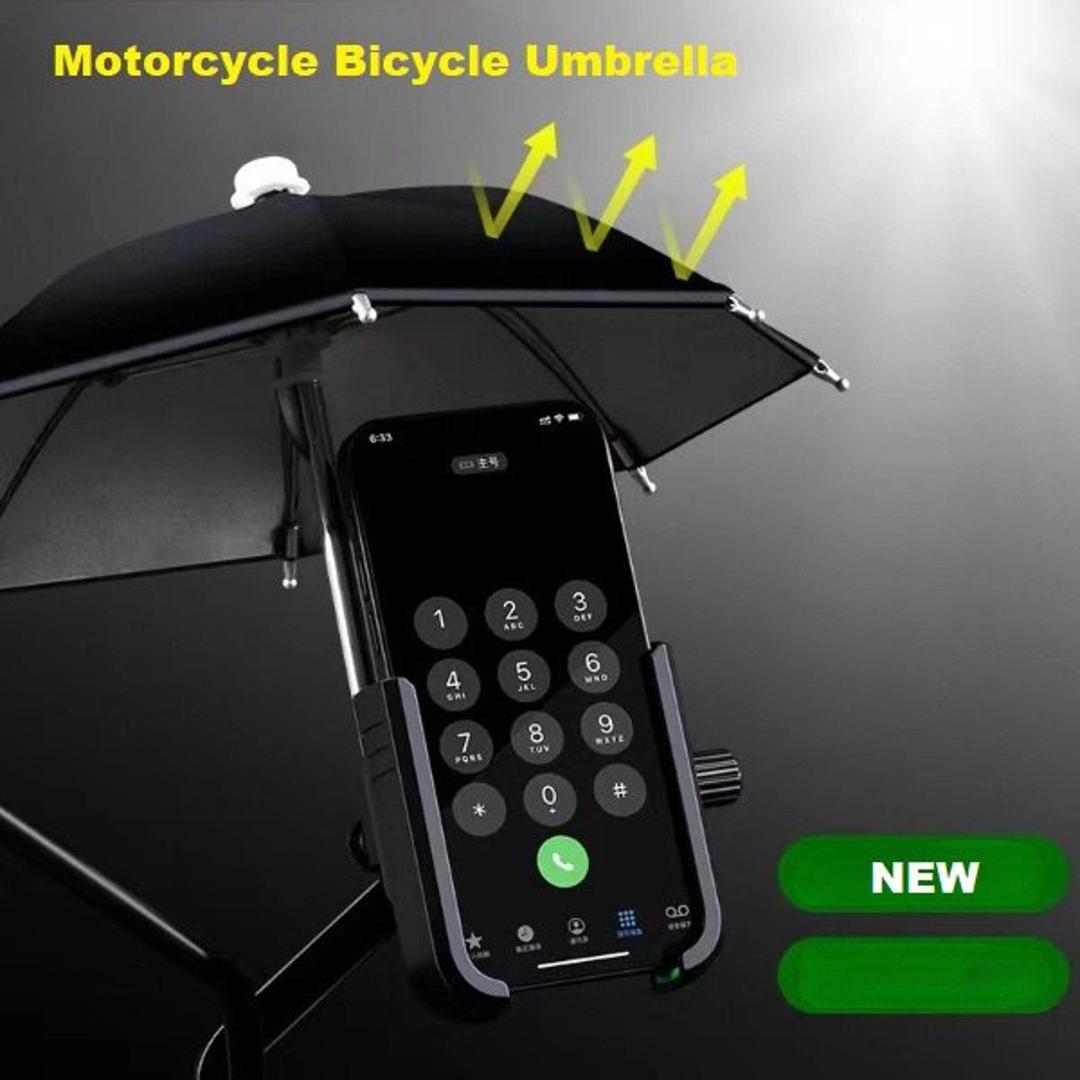 Motorcycle phone holder with umbrella 🏖️