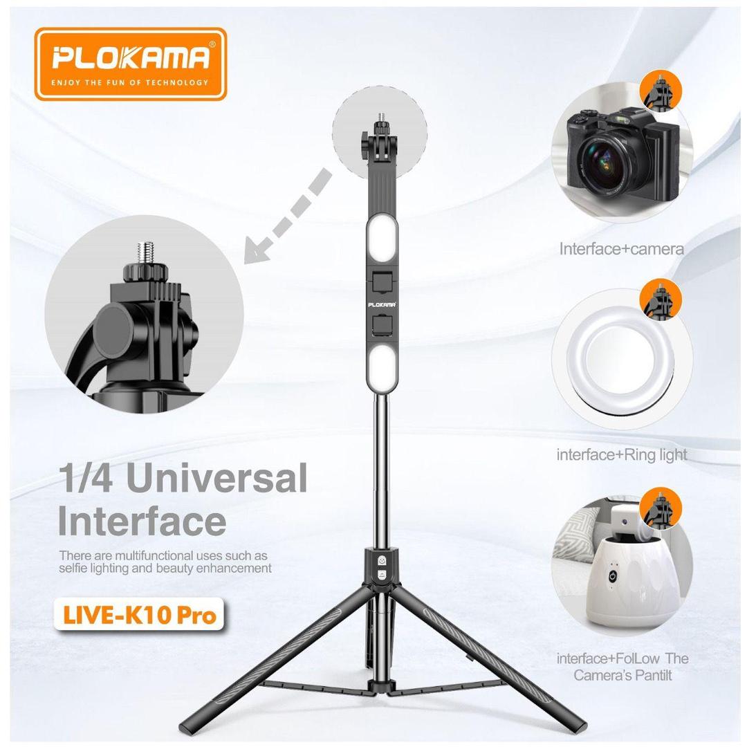 Tripod stand with ring light