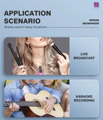 Wireless lavalier microphone with multiple function