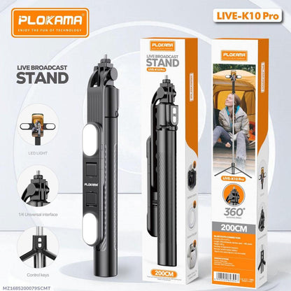 Tripod stand with ring light
