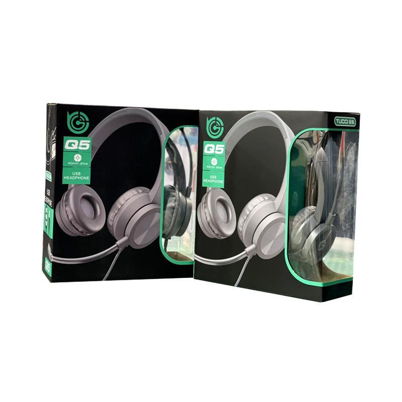 Q5 USB wired headphones