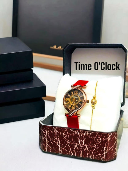 Girls watch with bracelet