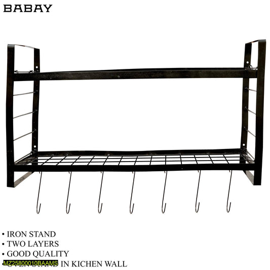 Wall mounted kitchen stand