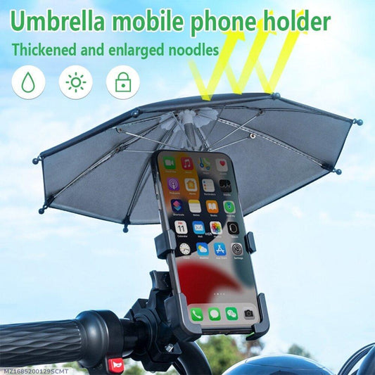 Motorcycle phone holder with umbrella 🏖️
